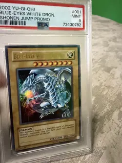 Blue-Eyes White Dragon JMP-001 Shonen Jump Promo Ultra Rare YuGiOh PSA 9 - Image 1
