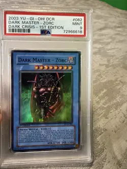 2003 YuGiOh Dark Master Zorc DCR-082 1st Edition PSA 9 Mint - Image 1