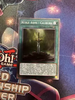 (YBL) Yugioh Noble Arms Caliburn NKRT-EN021 Platinum Rare Limited Edition LP - Image 1