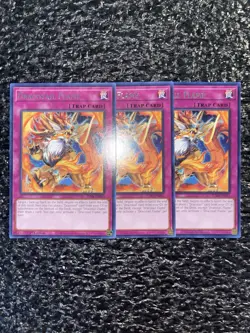Yugioh 3x Dracotail Flame JUSH-EN011 Rare 1st Edition Near Mint - Image 1