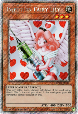 YuGiOh! Injection Fairy Lily - RA03-EN117 - Platinum Secret Rare 1st Edition NM - Image 1