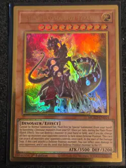 x1 Ultimate Conductor Tyranno - MGED-EN014 - Gold Rare - 1st Edition Yugioh- - Image 1