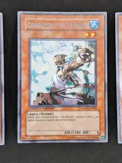3x Yugioh Cryomancer of the Ice Barrier HA01-EN003 Limited Secret Rare - LP - Image 3
