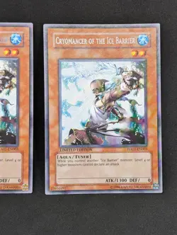 3x Yugioh Cryomancer of the Ice Barrier HA01-EN003 Limited Secret Rare - LP - Image 4