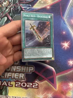 (YBL) Yugioh Noble Arms - Excaliburn NKRT-EN023 Platinum Rare Limited Edition LP - Image 2