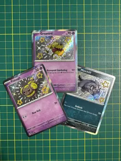 Fidough Greavard Maschiff SVP 069 070 071 Paldean Fates Promo Pokemon Card NM - Image 1
