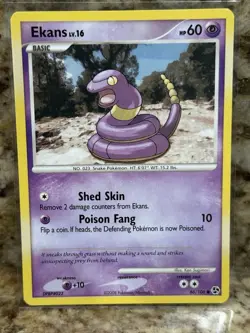 Pokemon Card Ekans LV.16 Great Encounters 66/106 Non-Holo Common TCG - Image 1