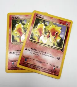 Ponyta 64/82 Pokemon Card 2000 Team Rocket LP x2 2x - Image 1