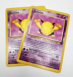 Drowzee 54/82 Pokemon Card 2000 Team Rocket LP x2 2x - Image 1