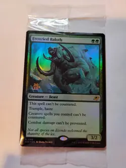 MTG Frenzied Baloth Promo MTG EoE Edge Of Eternities NM Foil Card Prerelease - Image 1