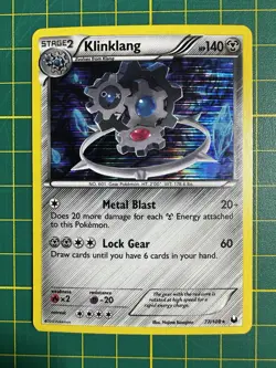 KLINKLANG Pokemon Dark Explorers Holo Rare Card - 77/108 NM - Image 1