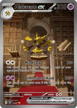 Alakazam Mind V Non Holo Pokemon Card VMAX EX GX ACG V Star custom - Image 1