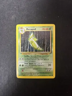 Metapod 54/102 Base Set Pokemon Card D11 - Image 1