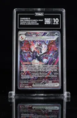 Pokemon TCG Charizard EX Holo Card Paldean Fates 234/091 SV - Image 1