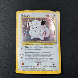 Pokemon TCG Clefairy 006/130 Holo Rare Base Set 2 WOTC Vintage Card - Image 1