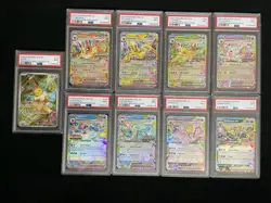 16 Pokemon Eeveelution Graded PSA & CGC Card Bundle Vintage Stamped Rev PokeBall - Image 2