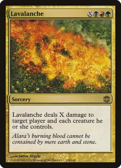 Lavalanche Alara Reborn PLD Black Red Green Rare MAGIC MTG CARD ABUGames - Image 1