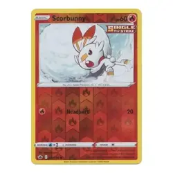 Scorbunny 026/198 Reverse Holo Rare Chilling Reign Pokemon Card TCG Near Mint NM - Image 1