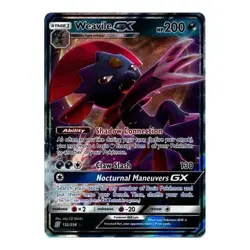 Weavile GX 132/236 Holo Ultra Rare Cosmic Eclipse Sun & Moon Pokemon Card TCG NM - Image 1