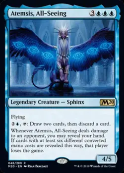 Atemsis, All-Seeing -Foil Near Mint MTG Magic 2020 Core Set - Image 1