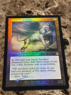 DIAMOND LION Magic the Gathering MTG Modern Horizons 2 Retro Foil - Image 1