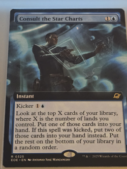 NM NON FOIL Consult the Star Charts Borderless 325 MTG - Image 1