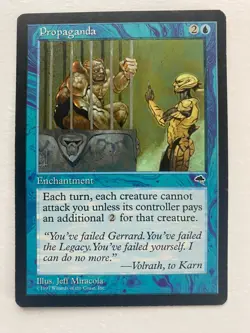 Propaganda Tempest Regular Magic the Gathering MTG Card - Image 1