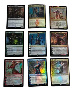 Lot 100ct ALL FOIL 5x Mythic 10x Rare 85x Common/Uncommon ONLY MAGIC MTG - Image 1