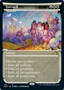 * FAREWELL * SHOWCASE * KAMIGAWA: NEON DYNASTY * NM * MTG * - Image 1
