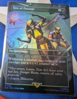 Rite Of Passage MTG Marvel Secret Lair NM Foil Unplayed SLD Wolverine - Image 1