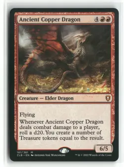 Ancient Copper Dragon 161 Battle for Baldur's Gate CLB MTG Magic - Image 1