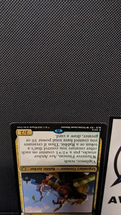 1 x Finneas, Ace Archer Promo MISTCUT-MISPRINT-CRIMPED BLB NM MTG - Image 3