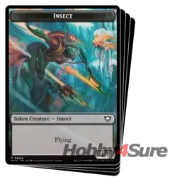 Insect Token (04) X4 M/NM Magic: The Gathering MTG Edge Of Eternities Commander - Image 1