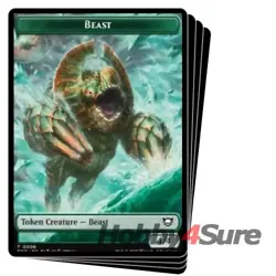 Beast Token (06) X4 M/NM Magic: The Gathering MTG Edge Of Eternities Commander - Image 1