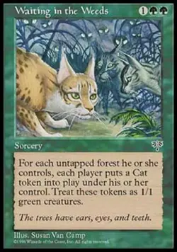 Waiting in the Weeds - Medium Play MTG Mirage - Image 1