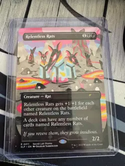 MTG MagicCon Las Vegas Exclusive Relentless Rats 0011 Secret Lair 2023 - Image 1