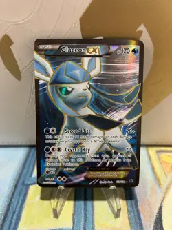 Glaceon EX 116/124 Full Art Ultra Rare English Pokemon XY Fates Collide NM - Image 1