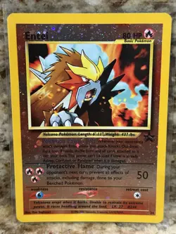 Entei - WoTC Black Star Promo #34 Pokemon Card TCG Card LP - Image 1