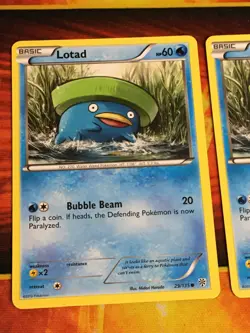 D1043 POKEMON TCG PLASMA STORM 2012 LOMBRE 30 LOTAD 2X 29 MP - Image 2