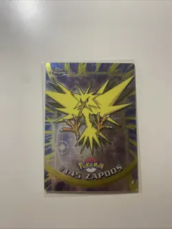 2000 Pokemon Topps Chrome Zapdos #145 Red Logo Series 2 Holo LP/MP - Image 1