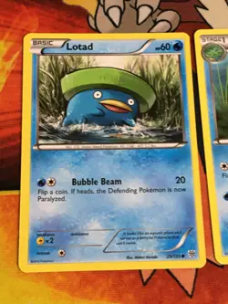 D1042 POKEMON TCG PLASMA STORM 2012 LOMBRE 30 LOTAD 29 MP - Image 2