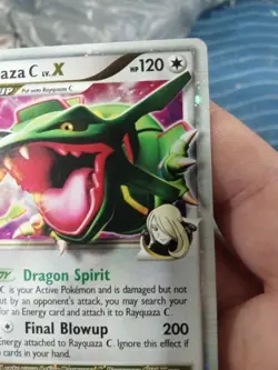 POKEMON Diamond & Pearl RAYQUAZA C LV. X DP47 Holo Black Star Promo - Image 3