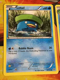 D1041 POKEMON TCG PLASMA STORM 2012 LOMBRE 30 LOTAD 29 HP - Image 2