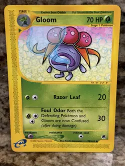 Pokemon TCG Gloom 78/165 Expedition Common E Reader - LP / NM - Image 1