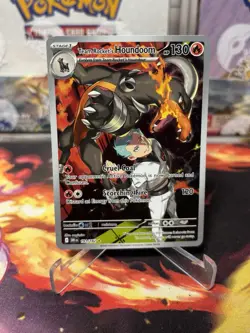 Team Rocket's Houndoom ex 191/182 SV10 Destined Rivals English IR Pokemon TCG - Image 1