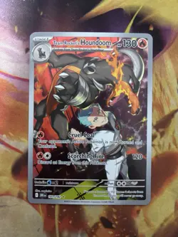 Team Rocket's Houndoom ex 191/182 SV10 Destined Rivals English IR Pokemon TCG - Image 3
