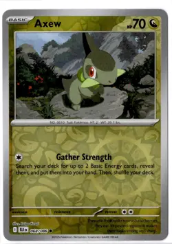 Axew - 068/086 - Reverse Holo - Pokemon Black Bolt ENG - Image 1