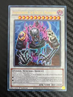 Yugioh Gashadokuro, the Skeletal Mayakashi MAMA-EN018 1st Edition Ultra Rare NM - Image 1