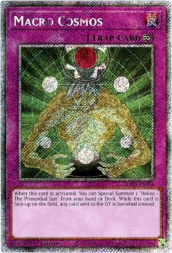 YuGiOh! Macro Cosmos RA03-EN164 - Platinum Secret Rare 1st Edition NM/M - Image 1