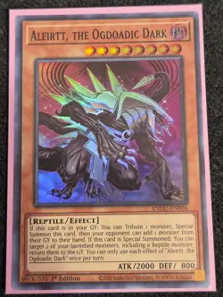 Yugioh! Aleirtt, the Ogdoadic Dark - ANGU-EN006 - Super Rare - 1st Edition Near - Image 1